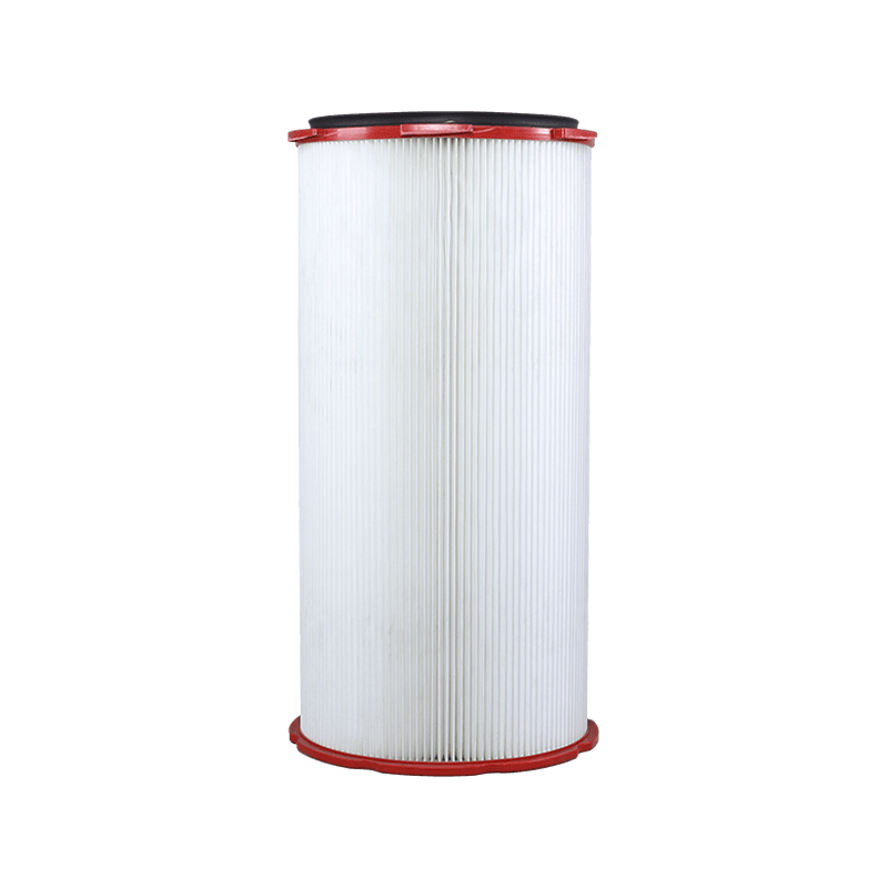 غطاء نهاية PVC مرشح أسطواني PTFE